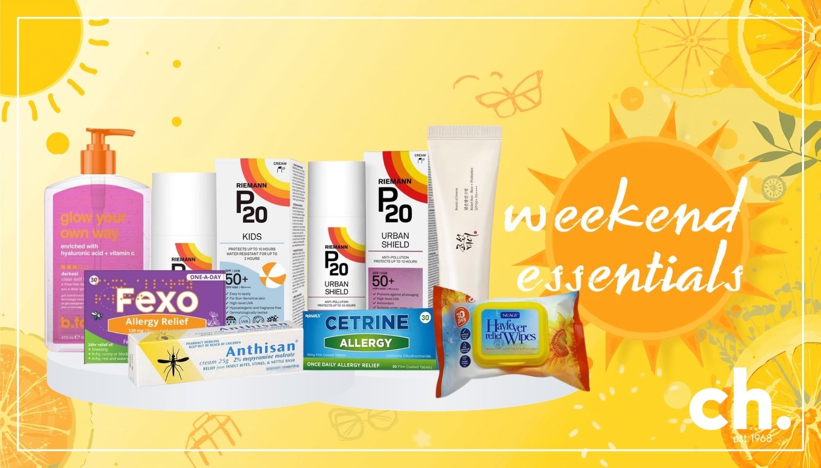 Summer essentials, holiday essentials, weekend essentials, ch tralee sale clearance
